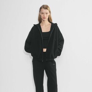 Aritzia Cozy Sweatfleece Mega Zip Up Hoodie - Size M